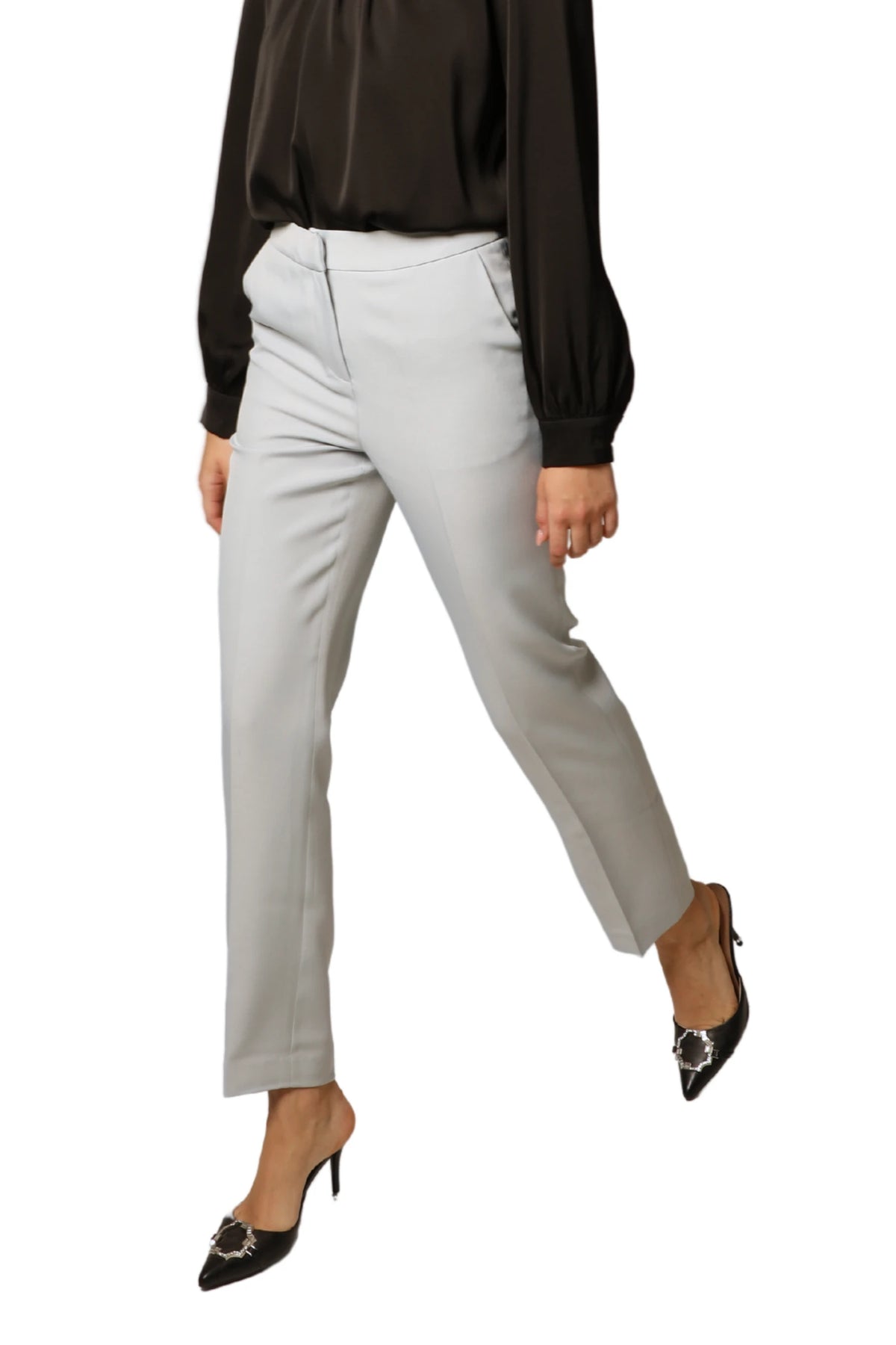 Sharp Straight Pant - Light Gray