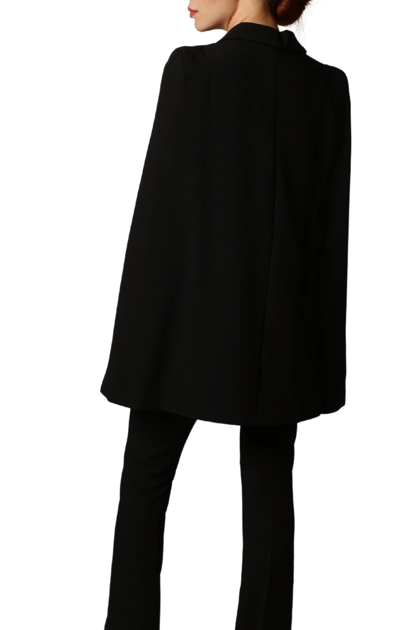 Iconic Cape Blazer - Black