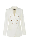 Iconic Gold Double Breasted Blazer - Off-White