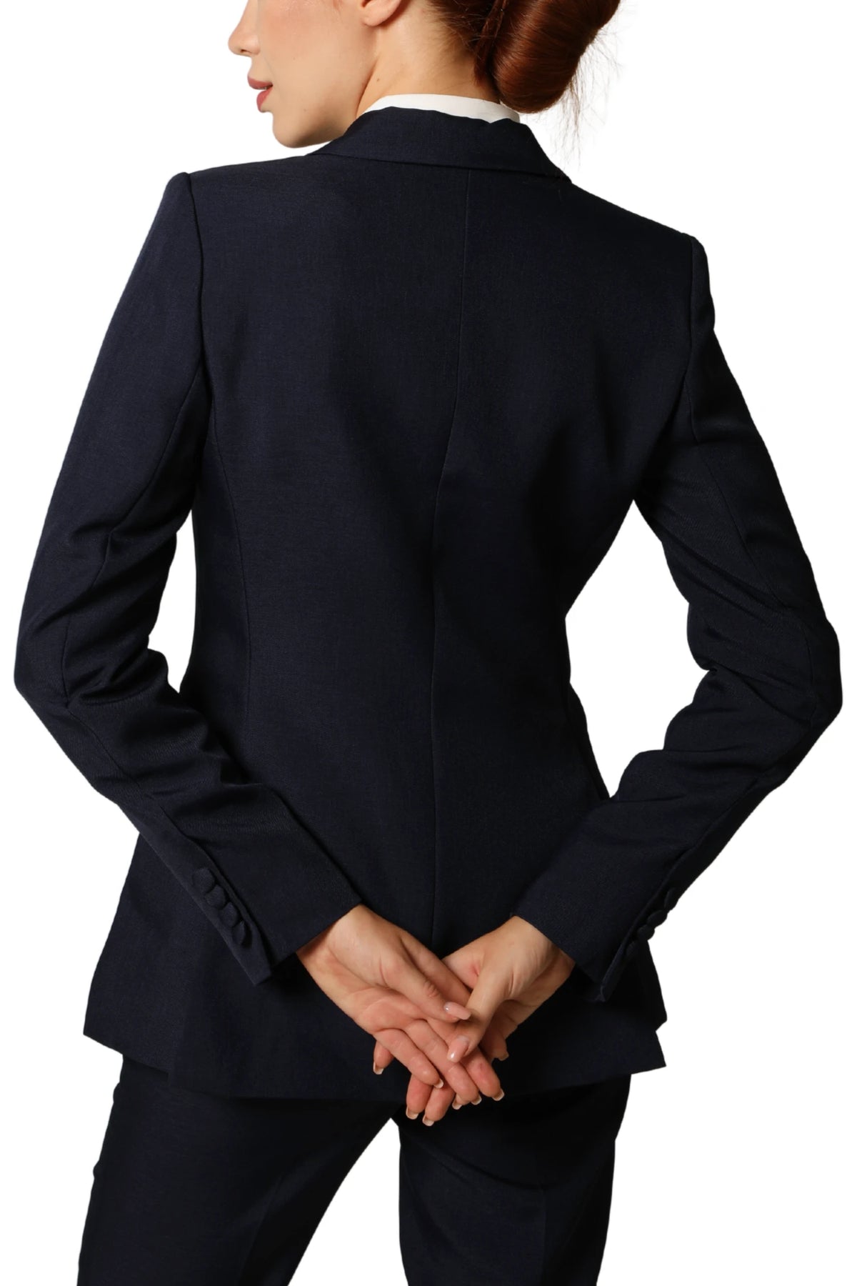 Sharp Double Breasted Blazer - Navy Blue