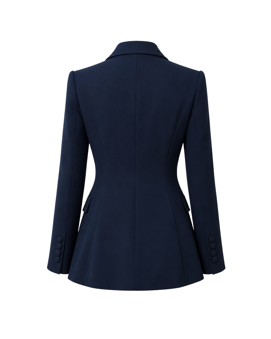 Sharp Double Breasted Navy Blazer - Navy Blue