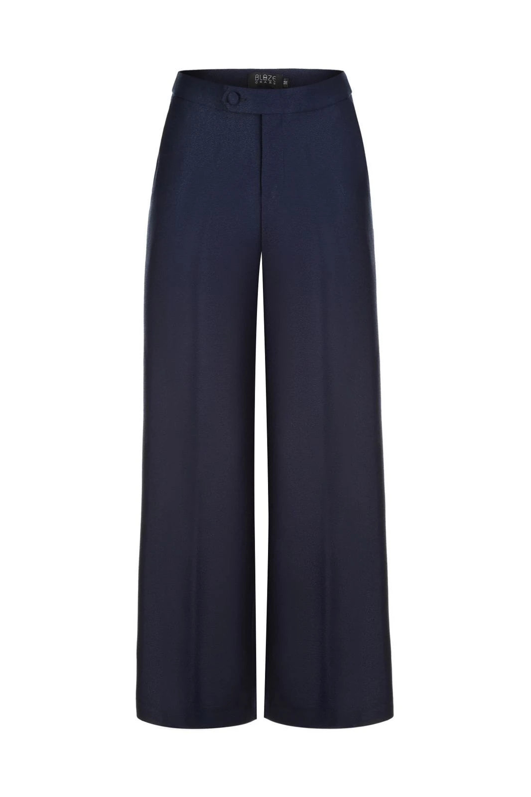 Navy Glow Suit Set - Double-Breasted with Wide Leg