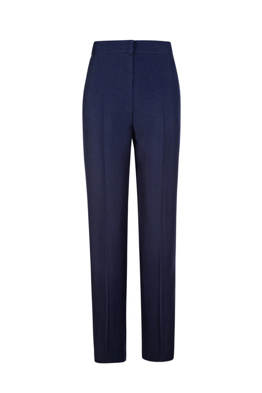 Sharp Straight Pant - Navy Blue (Ankle Length)