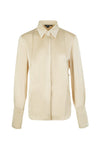 Iconic Button Blouse with Collar and Cuffs - Gold
