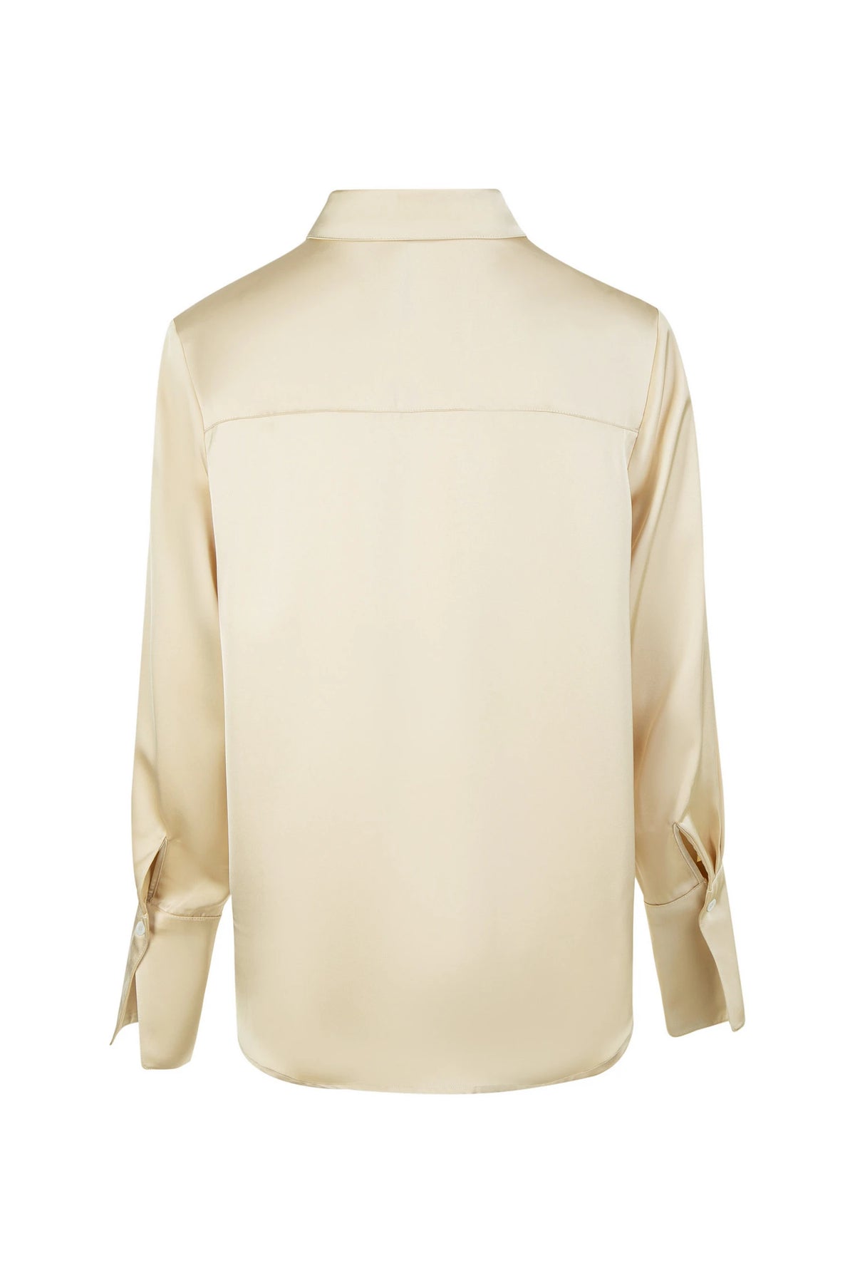 Iconic Button Blouse with Collar and Cuffs - Gold