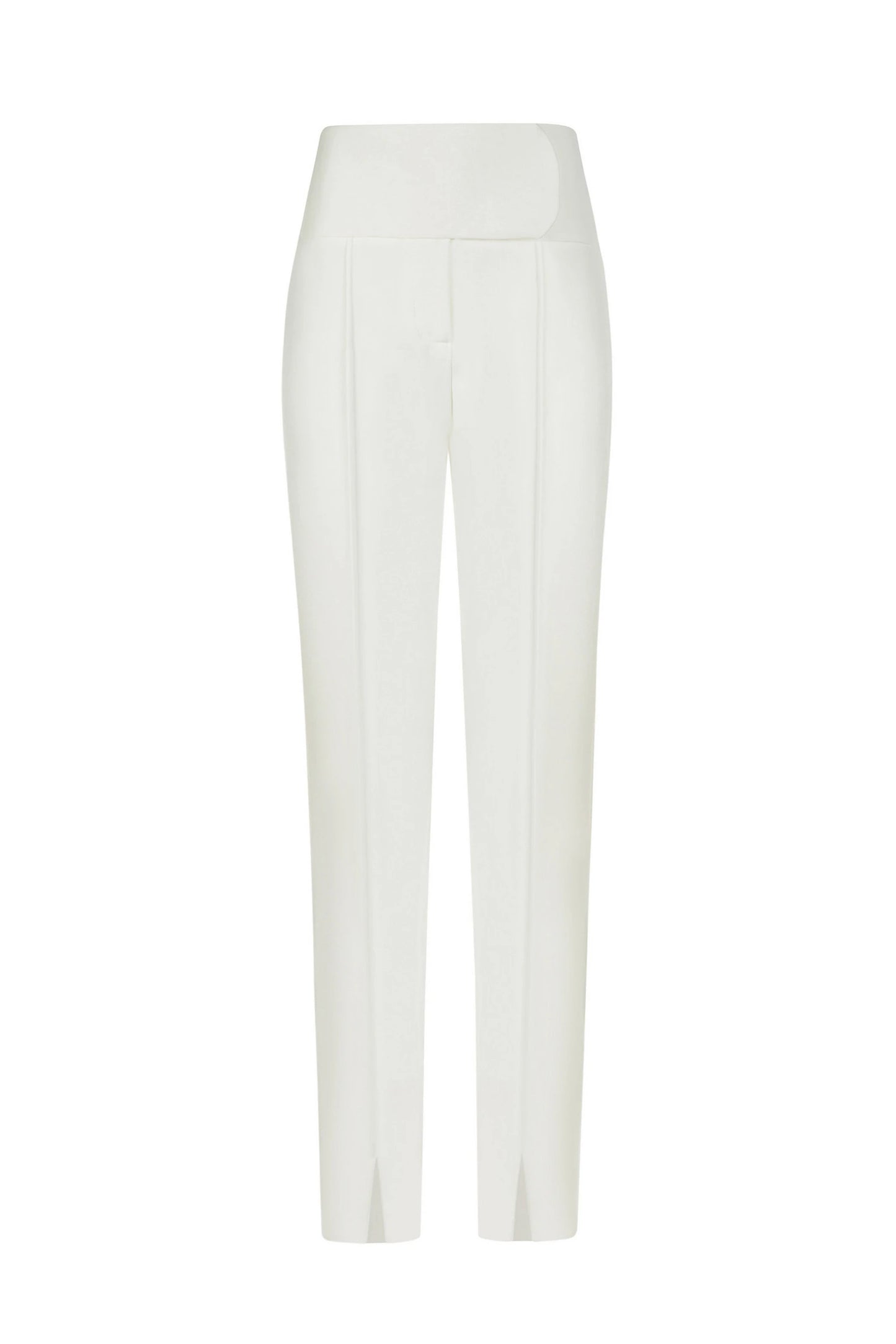 The Off-White Suit Set - Gold Buttons and Front Slit