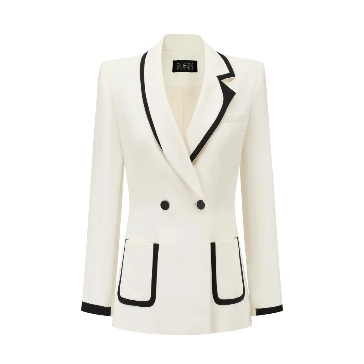 Asymmetrical Tux Style Blazer