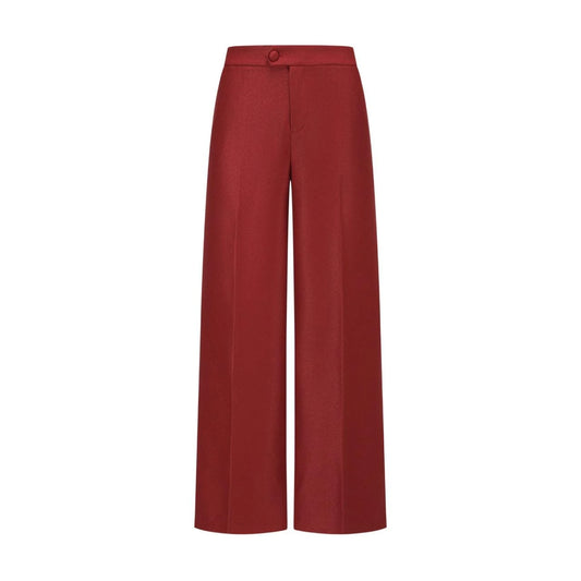 Sharp Glow Wide Pant - Red