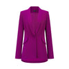 Iconic Single Button Blazer - Purple