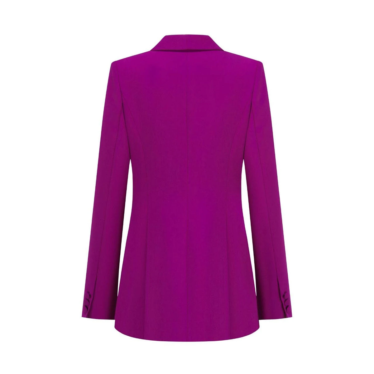 Iconic Single Button Blazer - Purple
