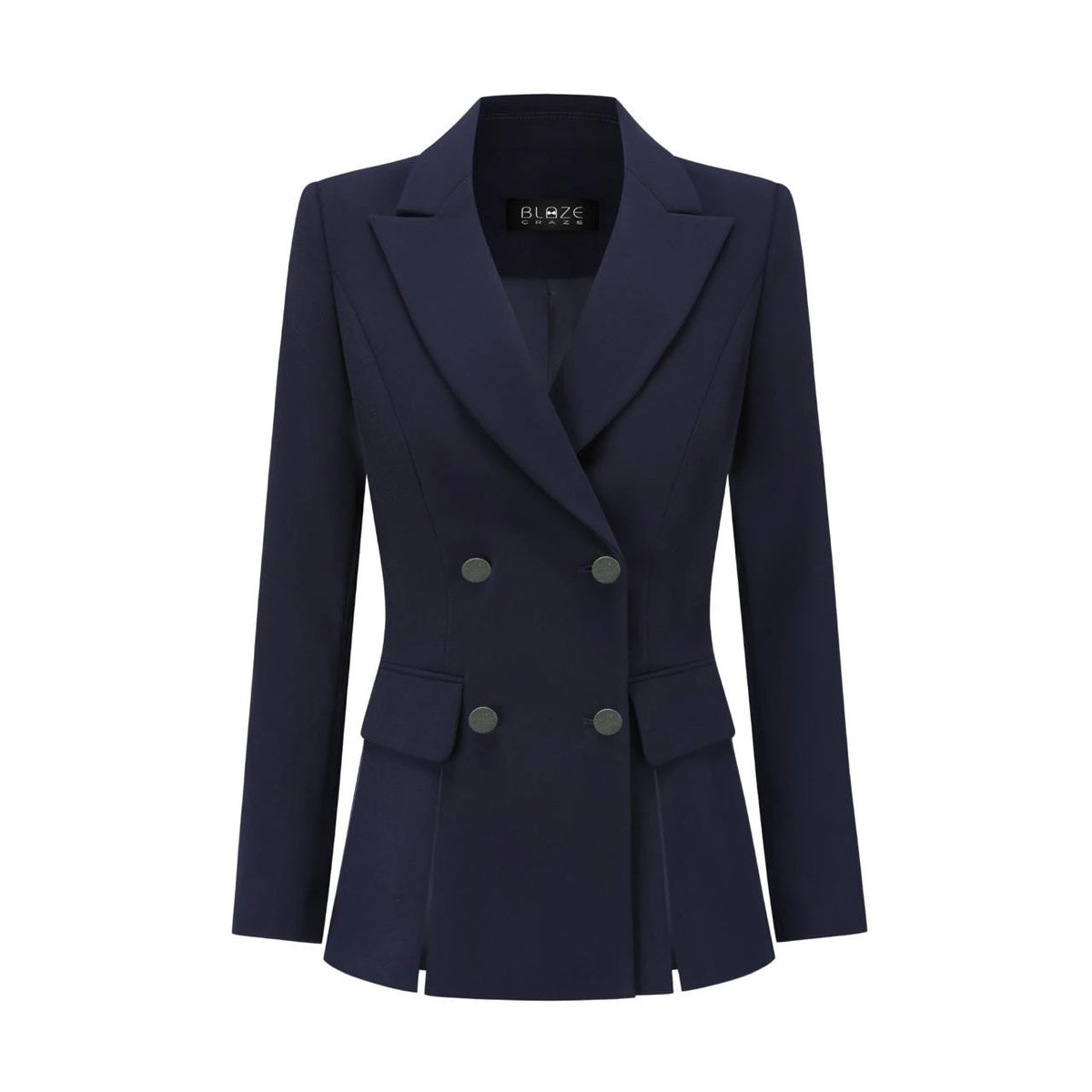 Double Breasted Blazer - Navy Blue