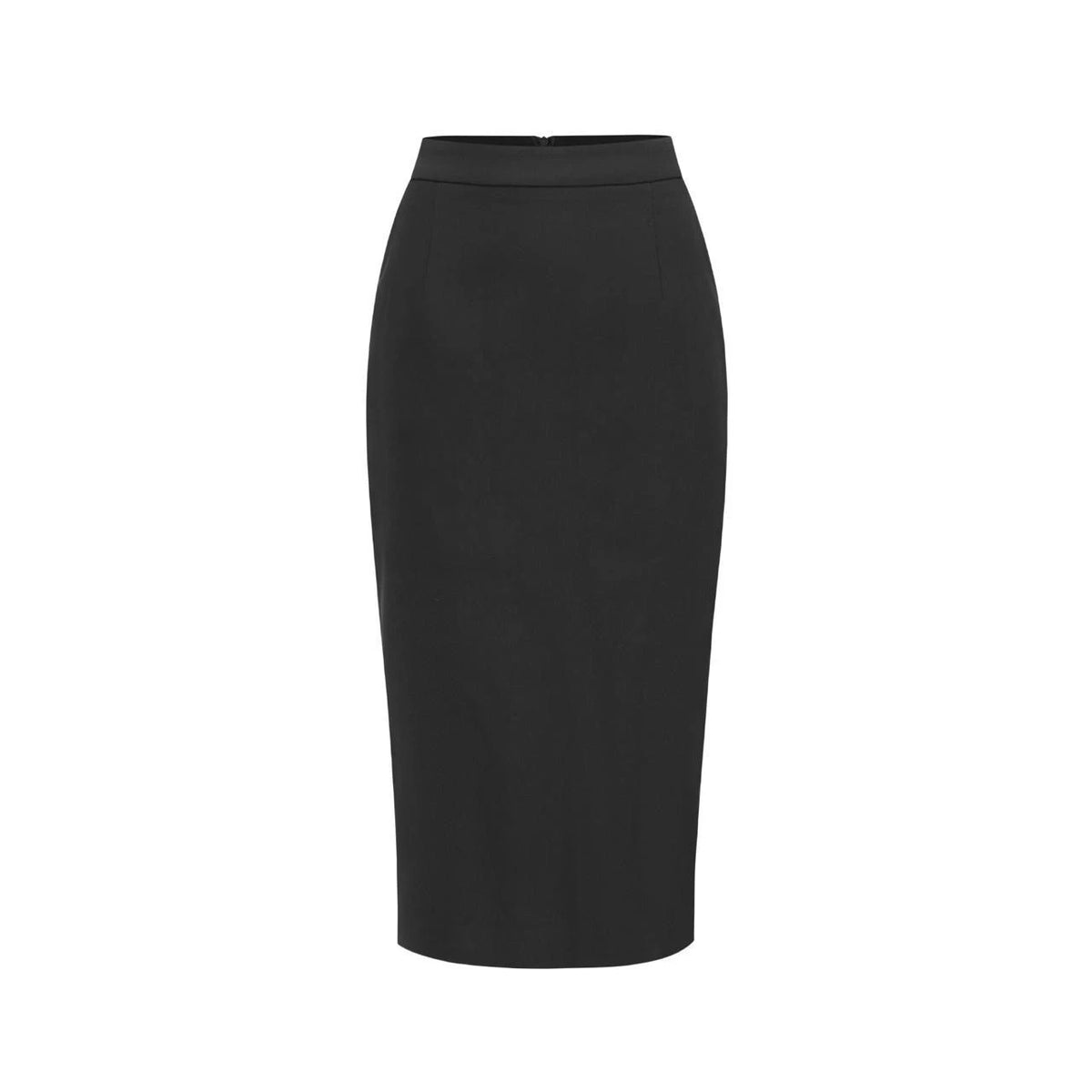 Classic Midi Pencil Skirt - Black