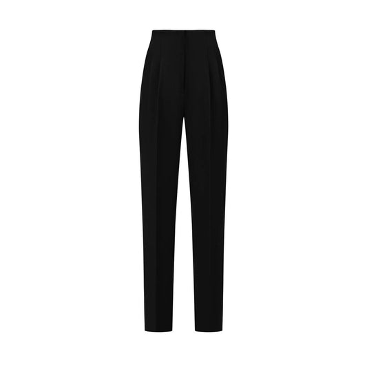 Sharp High Waist Ankle Pant - Black