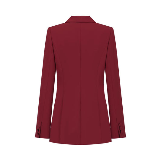 Iconic Single Button Blazer - Red