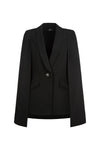 Iconic Cape Blazer - Black