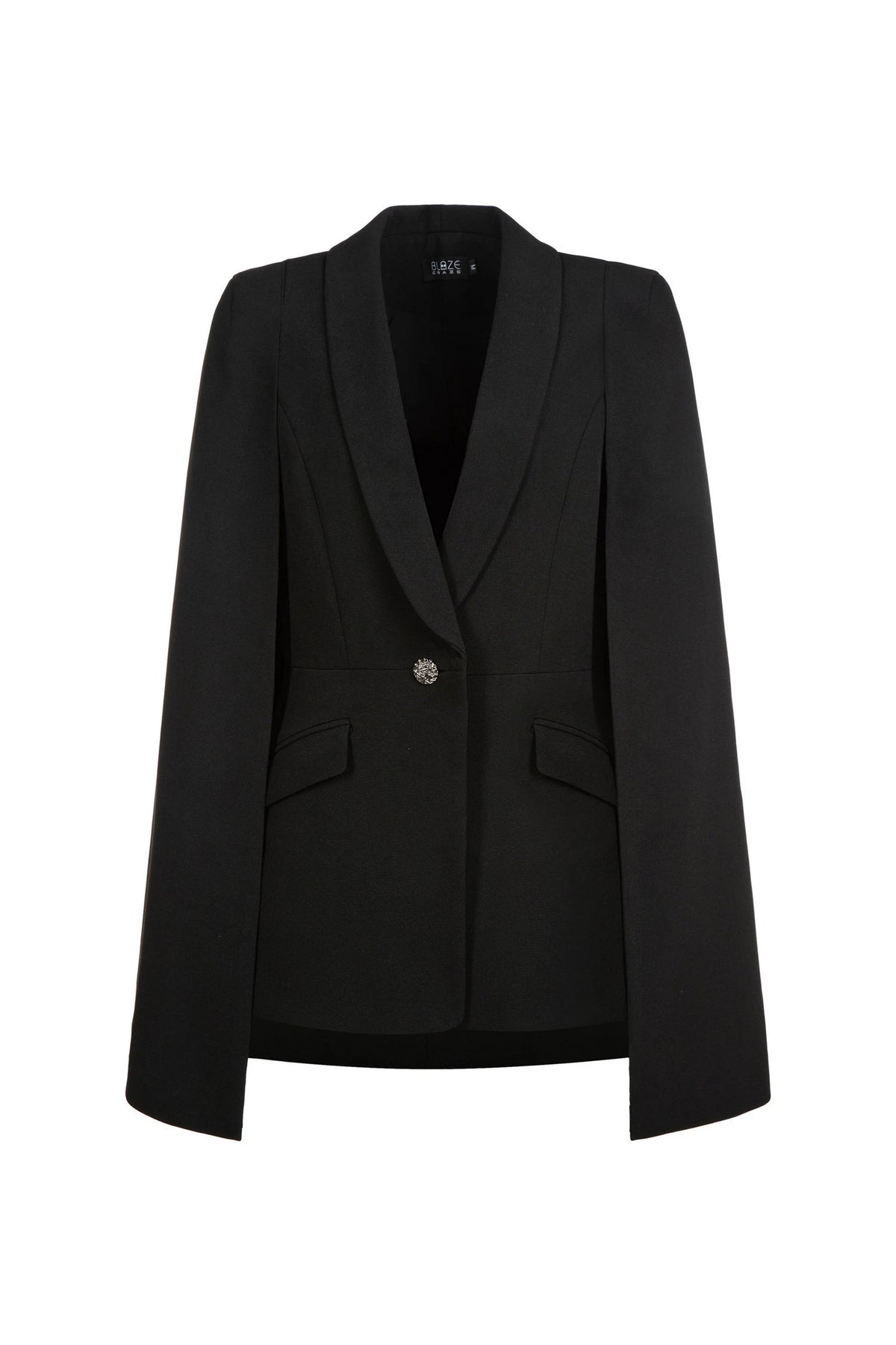 Iconic Cape Blazer - Black