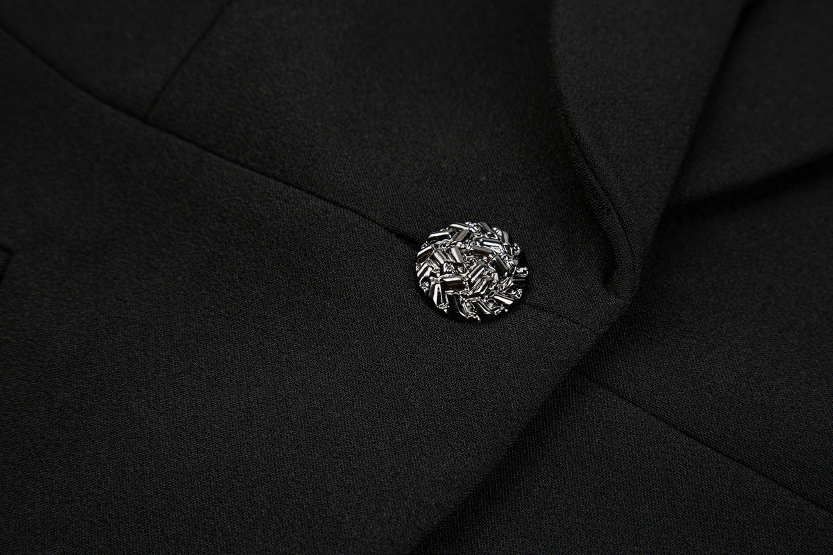 Iconic Cape Blazer - Black