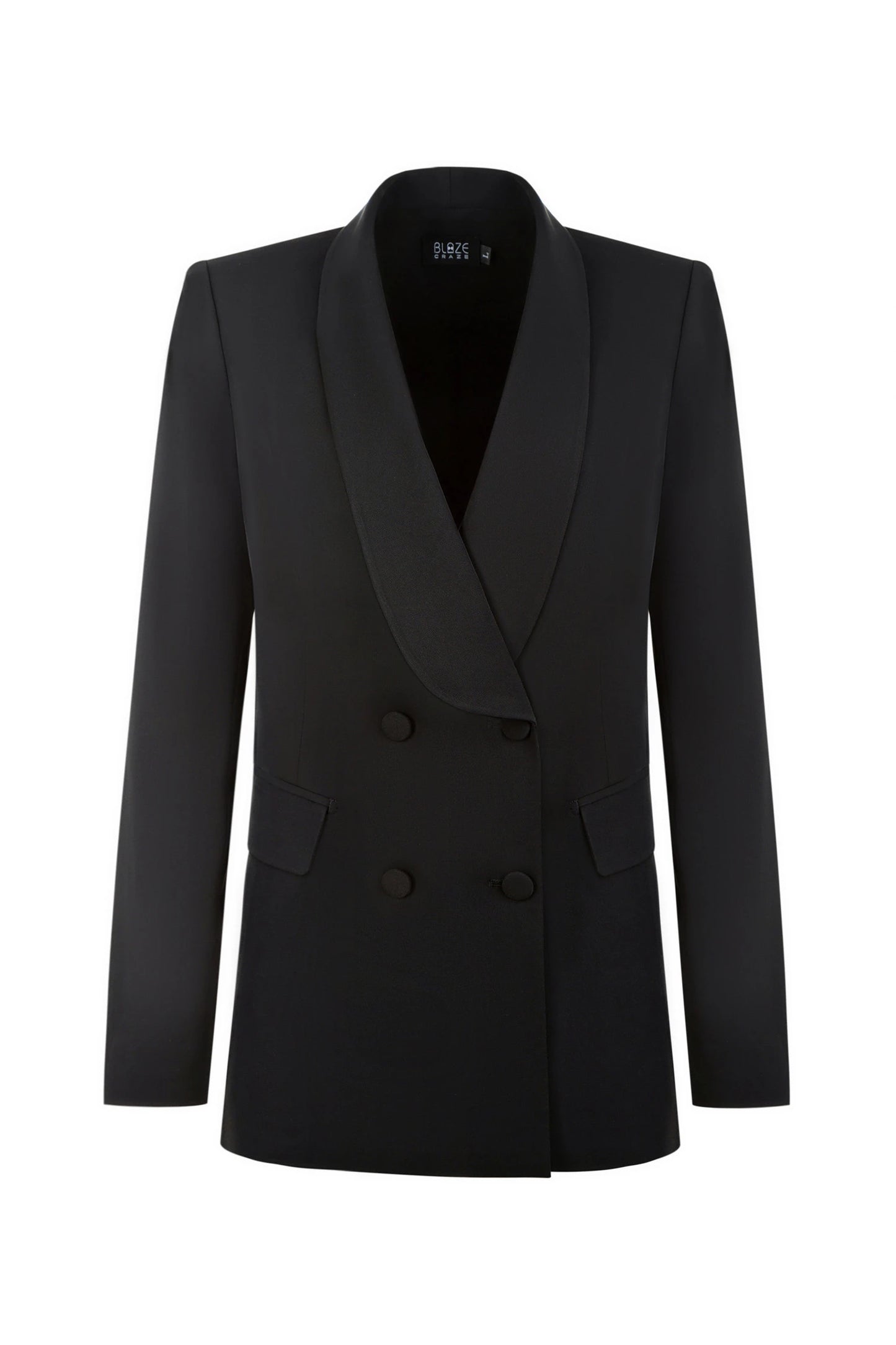 Sharp Black Suit - Double Breasted & Flared Pant